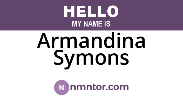 Armandina Symons