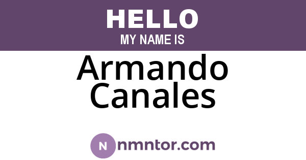 Armando Canales