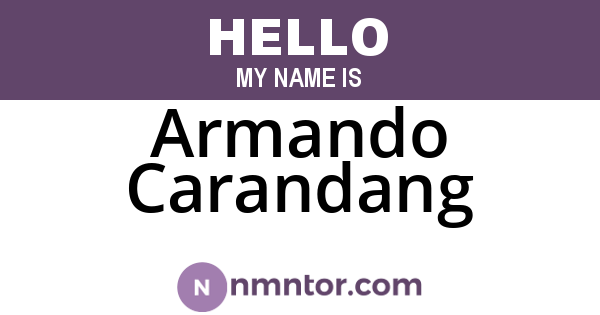 Armando Carandang