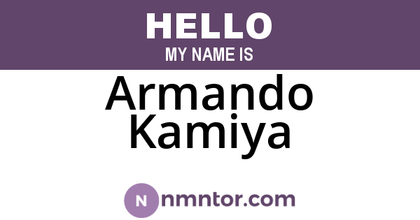 Armando Kamiya
