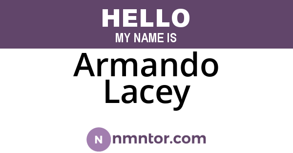 Armando Lacey