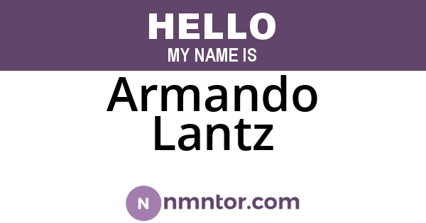 Armando Lantz