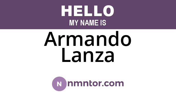 Armando Lanza