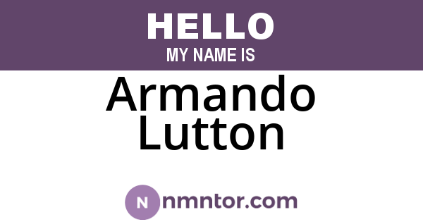 Armando Lutton