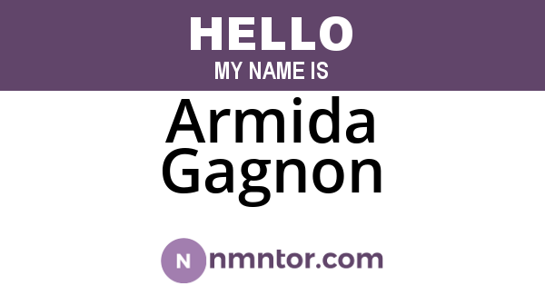 Armida Gagnon
