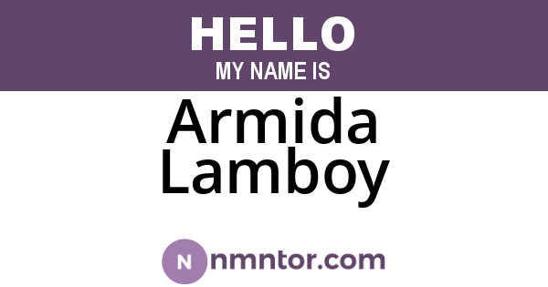 Armida Lamboy
