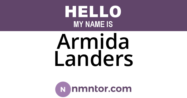 Armida Landers