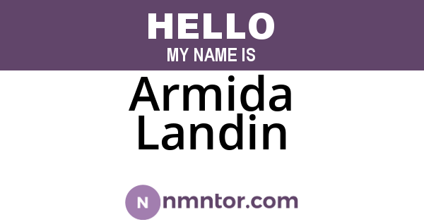 Armida Landin