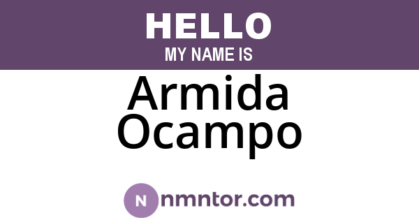Armida Ocampo
