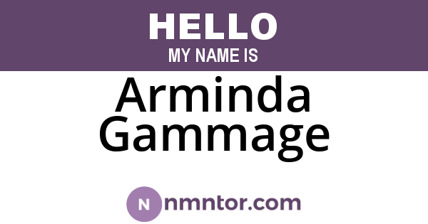 Arminda Gammage