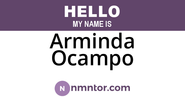 Arminda Ocampo