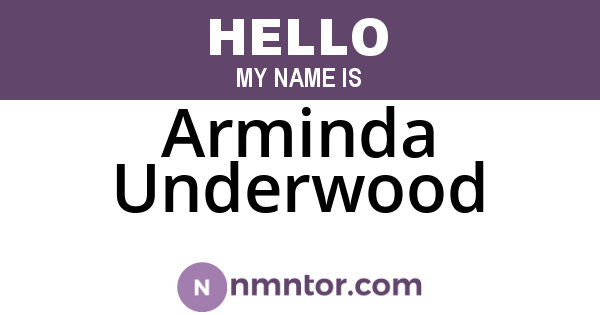 Arminda Underwood