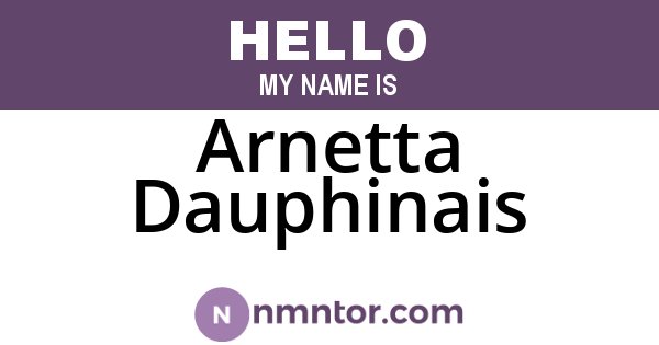Arnetta Dauphinais