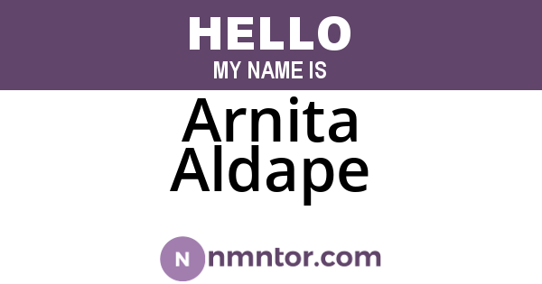 Arnita Aldape