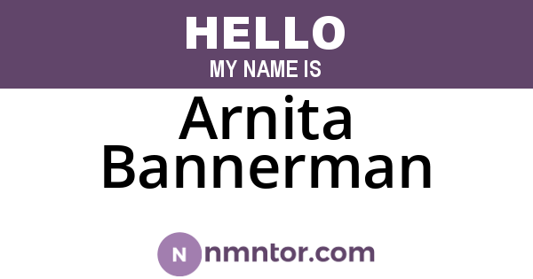 Arnita Bannerman