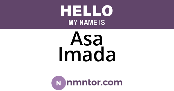 Asa Imada