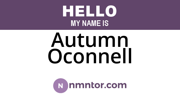 Autumn Oconnell