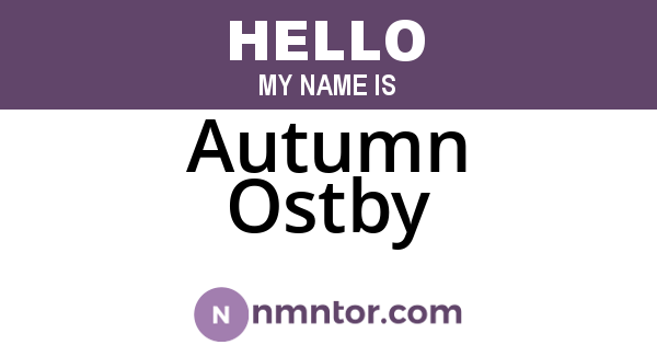 Autumn Ostby