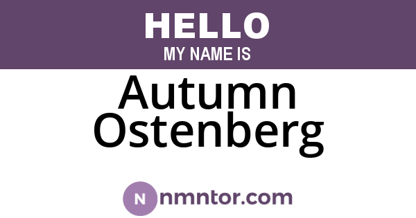 Autumn Ostenberg