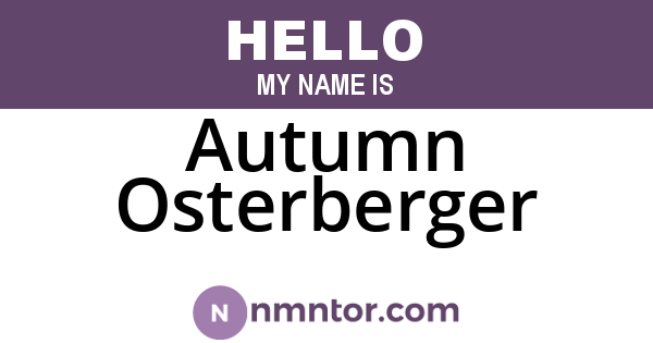 Autumn Osterberger
