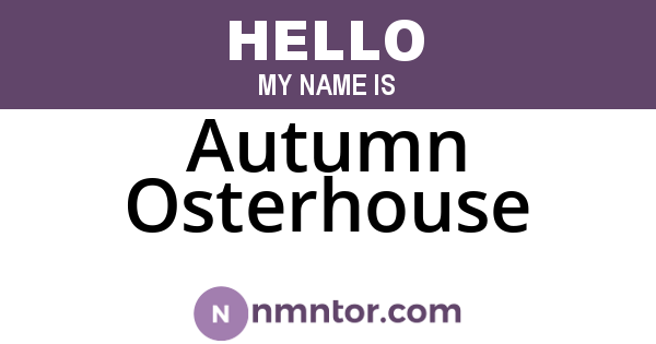 Autumn Osterhouse