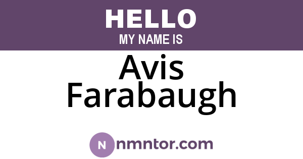 Avis Farabaugh