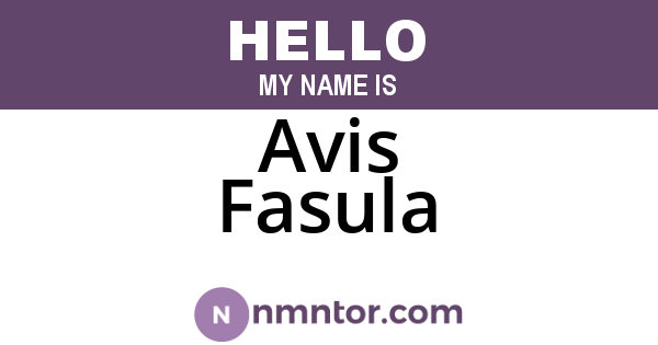 Avis Fasula