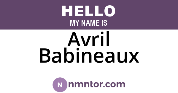 Avril Babineaux