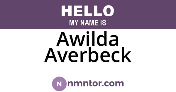 Awilda Averbeck