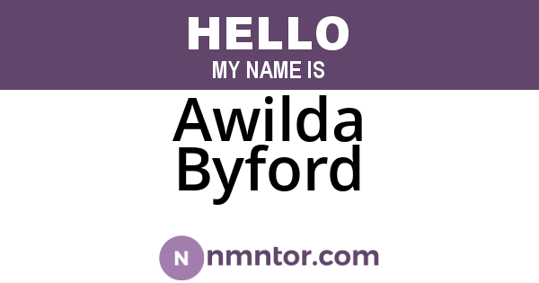 Awilda Byford