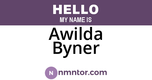 Awilda Byner