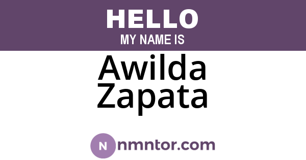 Awilda Zapata