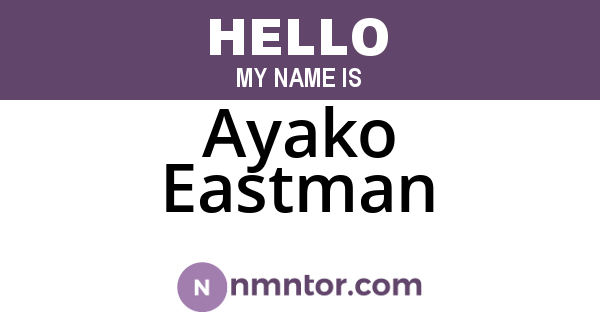 Ayako Eastman