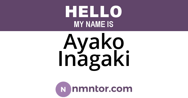 Ayako Inagaki