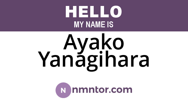 Ayako Yanagihara