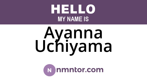 Ayanna Uchiyama