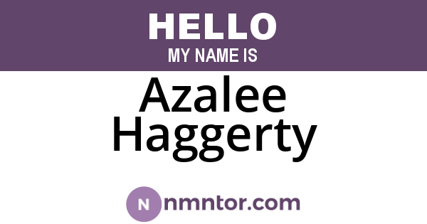 Azalee Haggerty