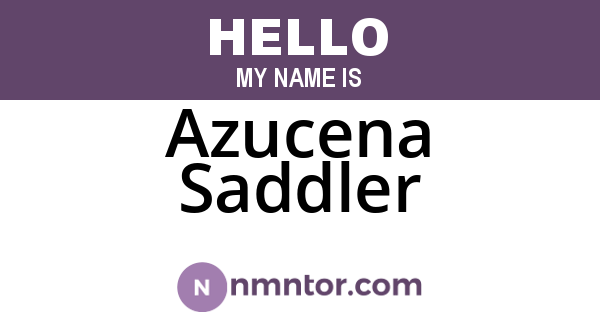 Azucena Saddler