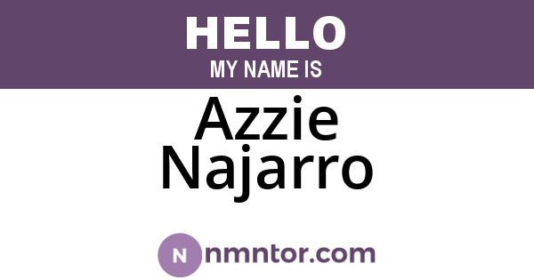 Azzie Najarro