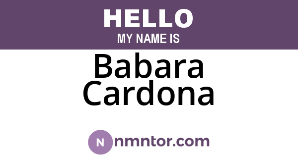 Babara Cardona