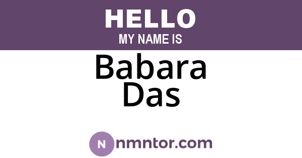 Babara Das