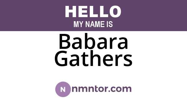 Babara Gathers