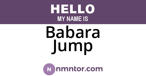 Babara Jump