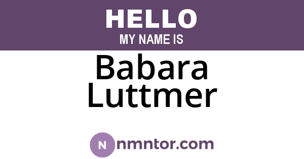 Babara Luttmer