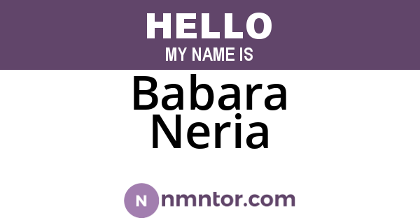 Babara Neria