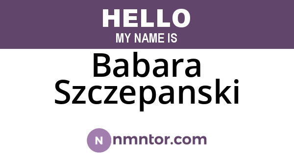 Babara Szczepanski