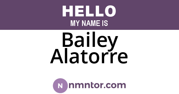 Bailey Alatorre