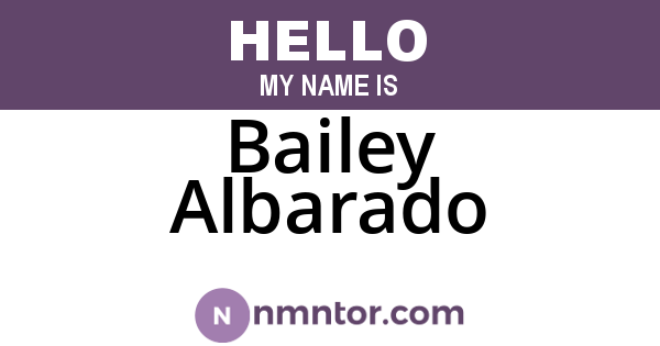 Bailey Albarado