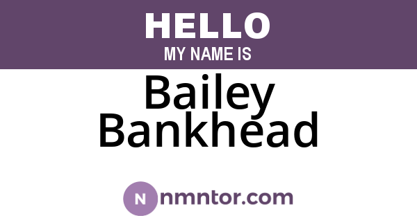Bailey Bankhead