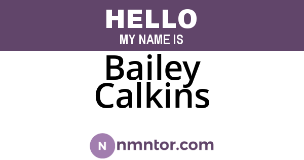 Bailey Calkins